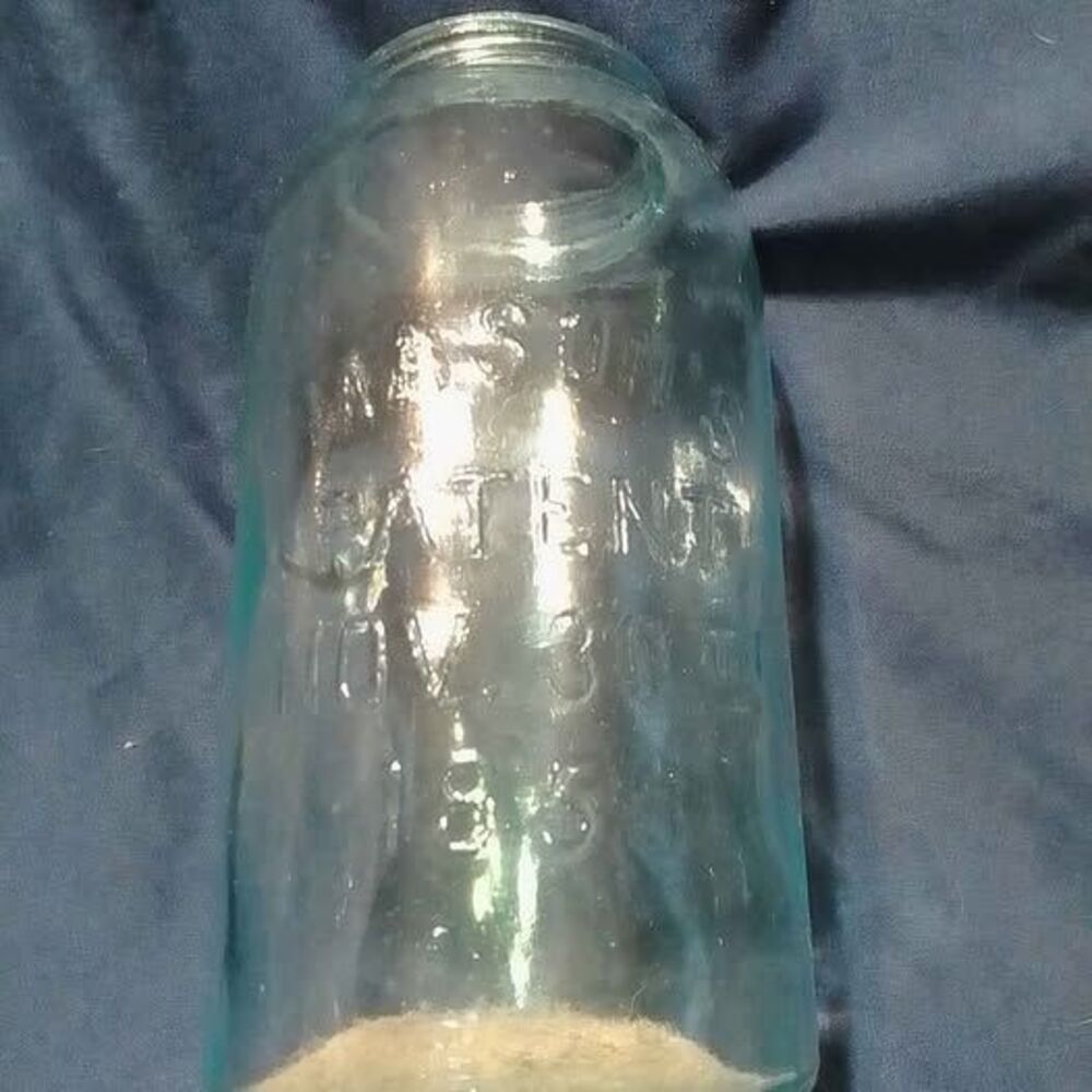 Vintage Mason's Patent Nov 30 1858 Glass Jar